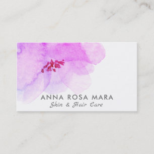 *~* Floral Abstract Bold Elegant Watercolor Business Card