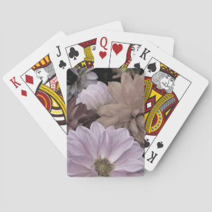 Floral Abstract Dahlia Garden Flowers Playing Cards