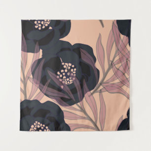 Floral abstract elegance, artistic background. tapestry