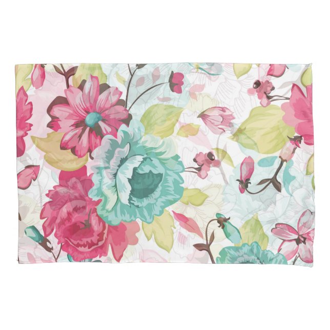 Floral Abstract Elegance Seamless Background. Pillowcase (Front)