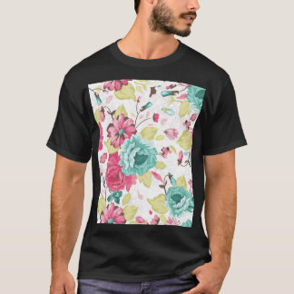 Floral Abstract Elegance Seamless Background. T-Shirt