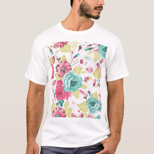 Floral Abstract Elegance Seamless Background. T-Shirt