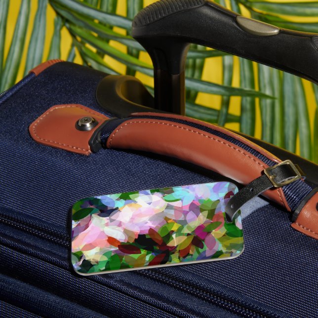 FLORAL ABSTRACT LUGGAGE TAG (Front Insitu 3)