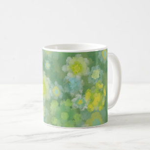 Floral Abstract Salty Watercolor Painting  Coffee Mug