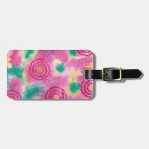 Floral Abstract Watercolor Luggage Tags