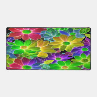 Floral Abstrait coloré - Tapis de bureau