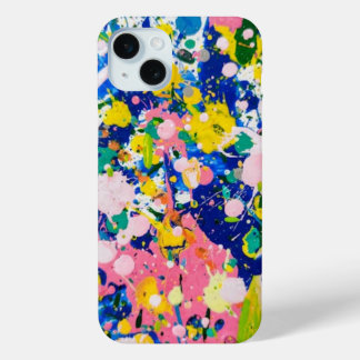 Floral Abstrait Multicolor iPhone 15 Mini Case