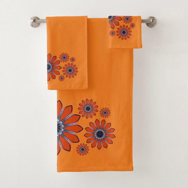 Floral Abstrait orange (En situation)