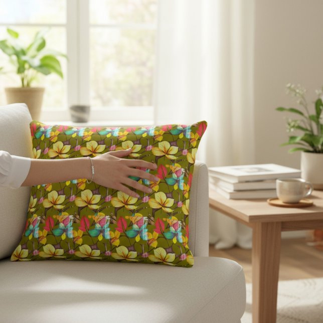 Floral Accent Pillow (Creator Uploaded)