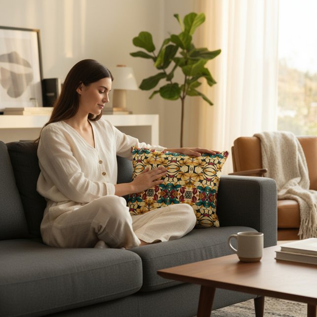 Floral Accent Pillow (Creator Uploaded)