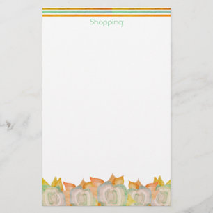 Floral Accented Design Stationery
