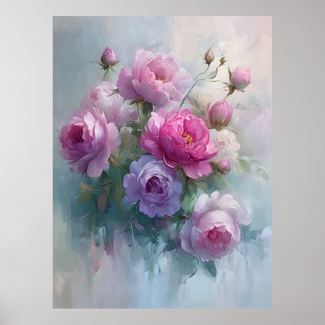 Floral Acrylic Wall Art Print  (Front)