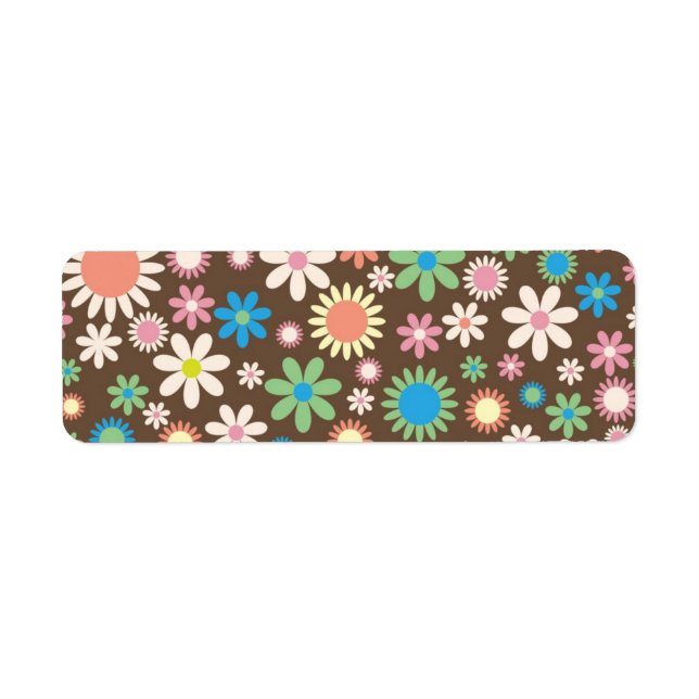 Floral Address label (Front)