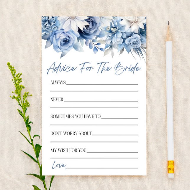 Floral Advice For The Bride Bridal Shower Game  Stationery (Creator Uploaded)