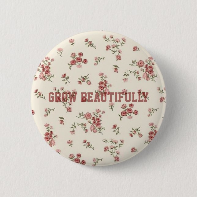 Floral Aesthetic button (Front)