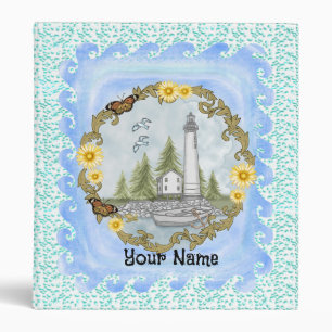 Floral Alabama Lighthouse Binder