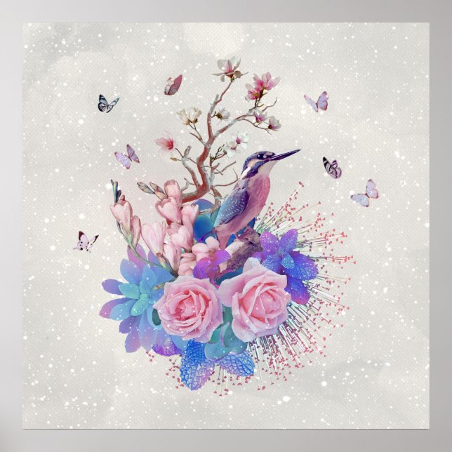 FLORAL ALCEDO ATTHIS POSTER (Front)