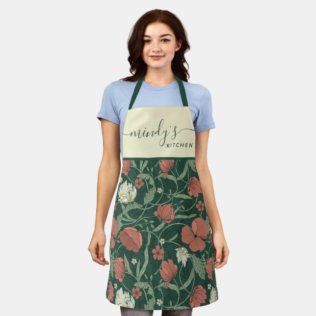 Floral All-Over Print Apron (Worn)
