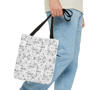 Floral All-Over-Print Tote Bag–Custom Name or Text Bag