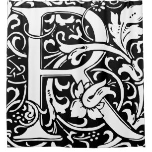 Floral Alphabet Monogrammed Letter R Classic