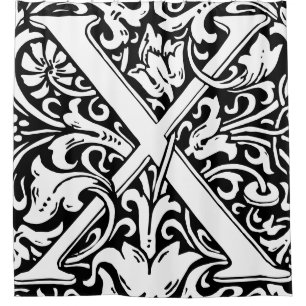 Floral Alphabet Monogrammed Letter X Classic