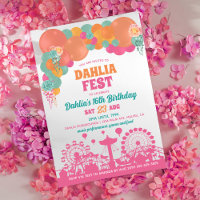 Floral and Balloon Carnival Festival Birthday