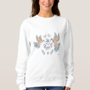 floral and birds sweatshirt