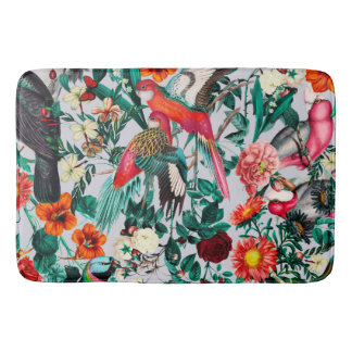 FLORAL AND BIRDS XIV-II BATH MAT