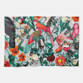 FLORAL AND BIRDS XIV-II KITCHEN TOWEL