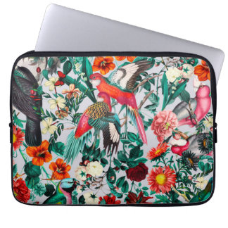 FLORAL AND BIRDS XIV-II LAPTOP SLEEVE