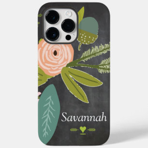 Floral and Fauna Chalkboard Case-Mate iPhone 14 Pro Max Case