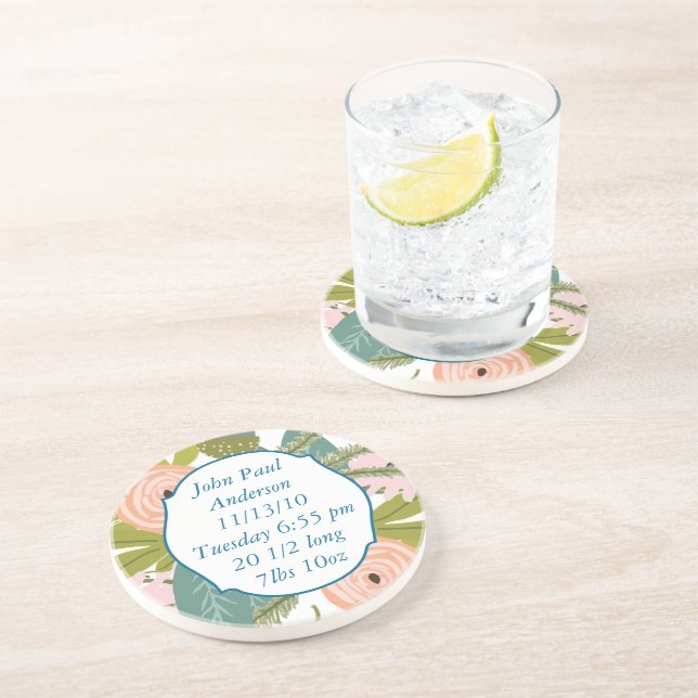 Floral and Fauna Coaster (Side)