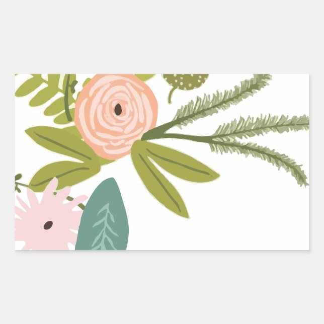 Floral and Fauna Sticker (Front)