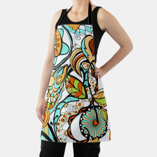 Floral And Glamour Seamless Modern Apron