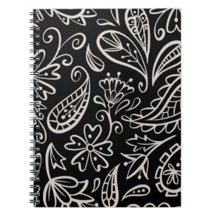 Floral And Glamour Seamless Pattern Modern Cute Notebook