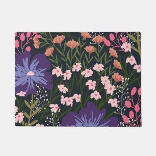 Floral And Glamour Seamless Pattern Natural colour Doormat