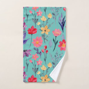 Floral And Glamour Seamless Pattern Nature    Hand Towel