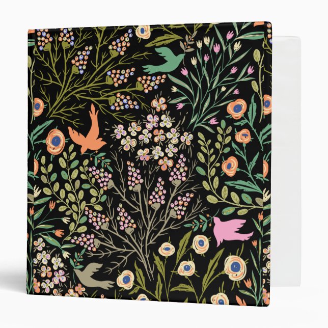 Floral And Glamour Seamless Pattern Summer Colour  Binder (Front/Inside)