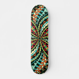 Floral And Glamour Seamless Stylish        Skateboard