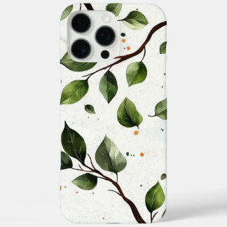 Floral and Leaves iPhone 16 Pro Max Case