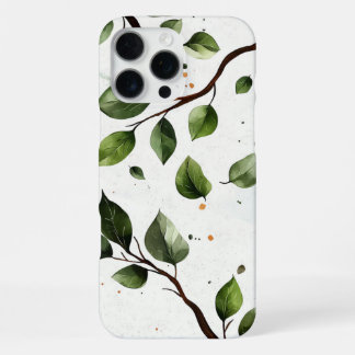Floral and Leaves iPhone 16 Pro Max Case