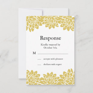 Floral and Modern RSVP