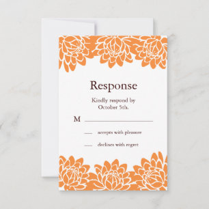 Floral and Modern RSVP