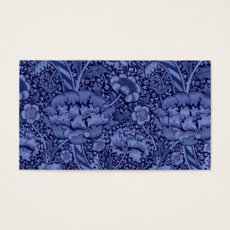 Floral and Ribbon in Blue