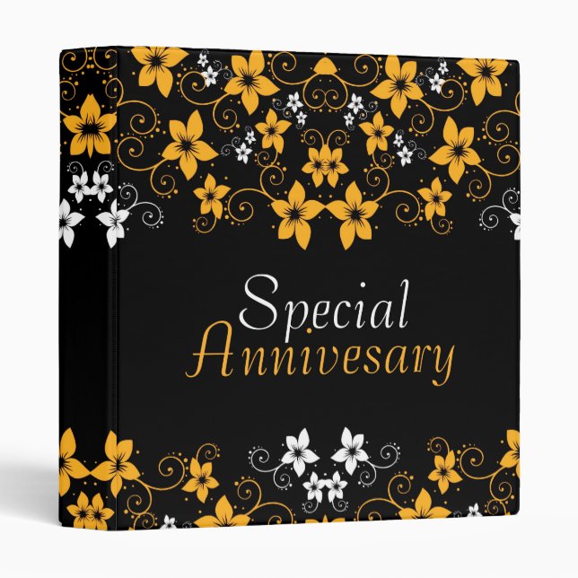 Floral Anniversary Wedding Special  Binder (Front/Spine)