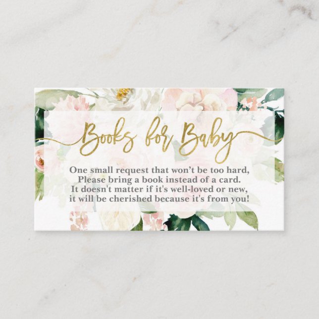 Floral anthurium bring a book card (Front)