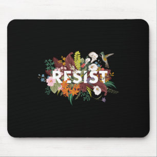 Floral Anti Trump Political Protest  Mouse Pad