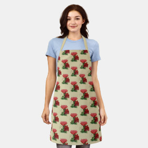 Floral Antique Flower Pattern Apron