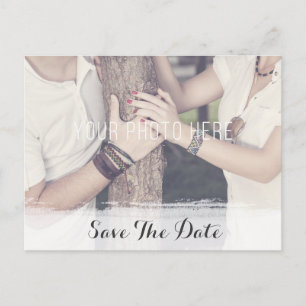 Floral Antlers Rustic Wedding Save The Date Announcement Postcard