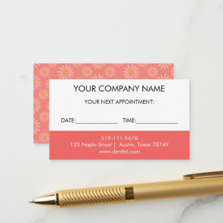 Floral Appointment Reminder Card